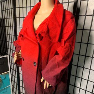 Worthington Red Ombre Coat 🎃